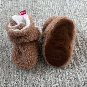 Cozy Brown Baby Booties